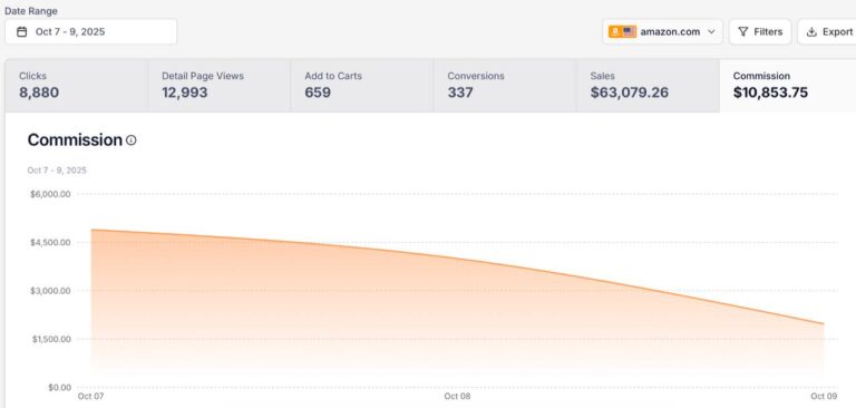 За 3 дня 10к$ на Амазоне